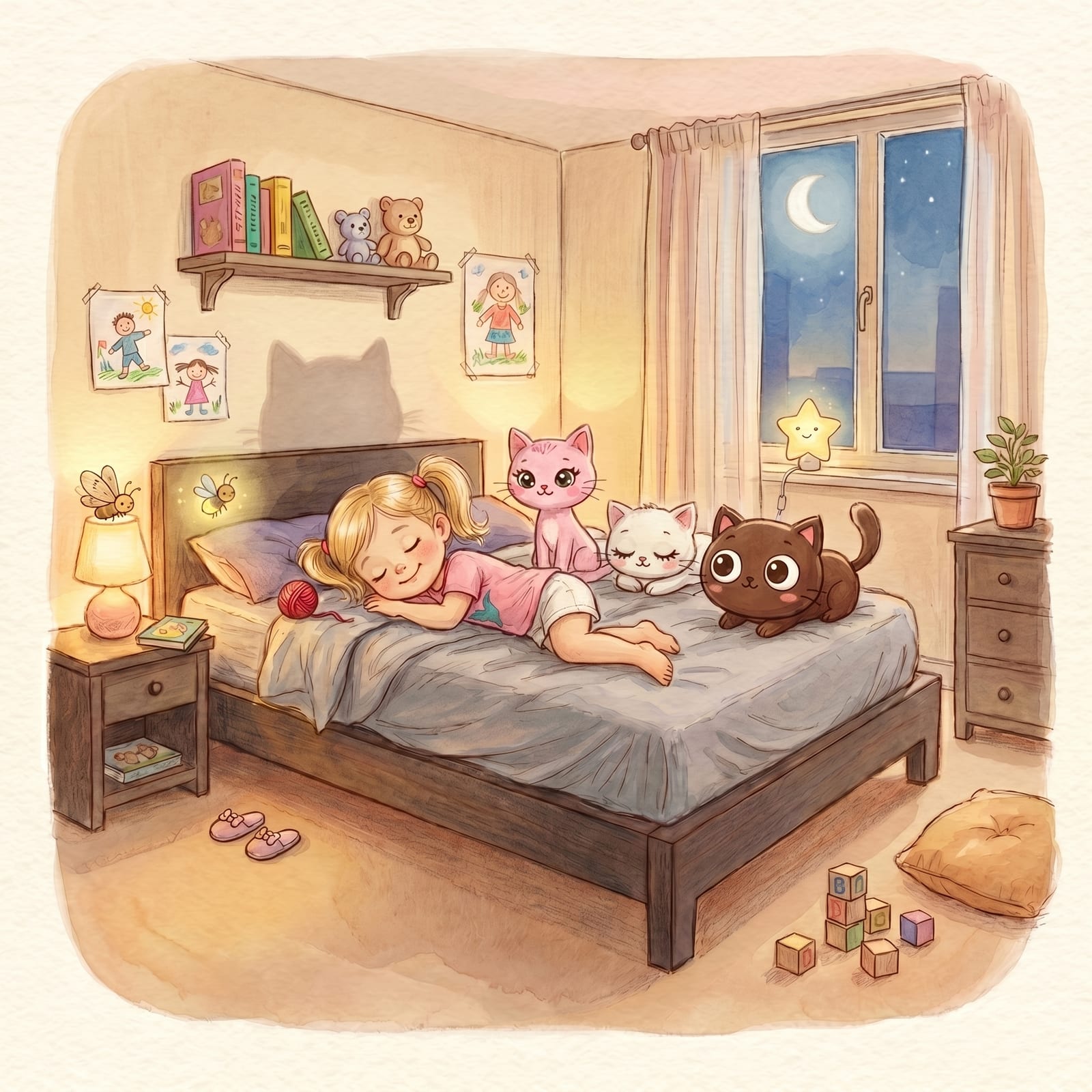 The last page of the bedtime story